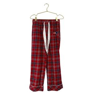 NFL‎ New England Patriots Plaid Pajama Pants Women's Small Red Blue White 151